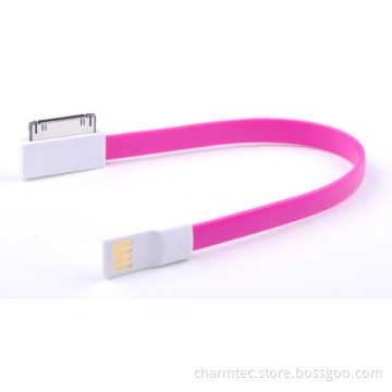 Bracelet USB Charging Cable for Smartphone, USB a/M to 30 Pin Dock, for iPhone4/4s